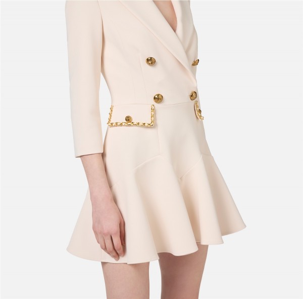 Vestido abrigo de crepé con... 2