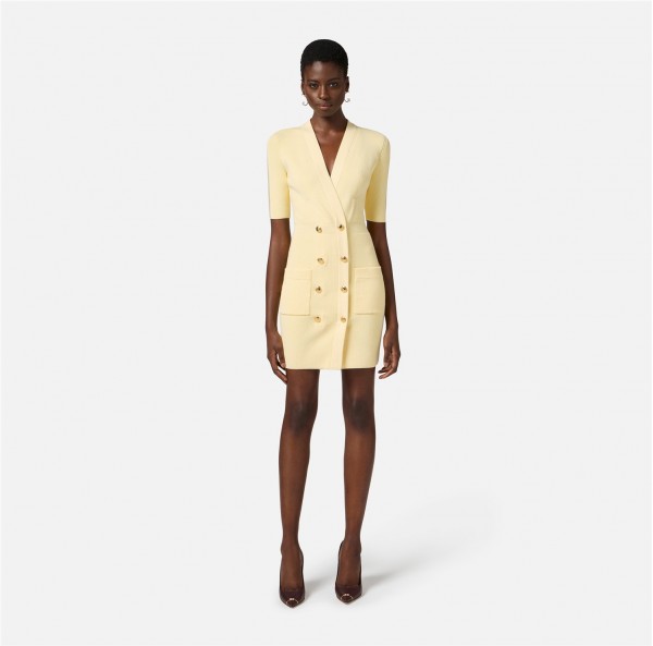 Vestido abrigo de punto con...