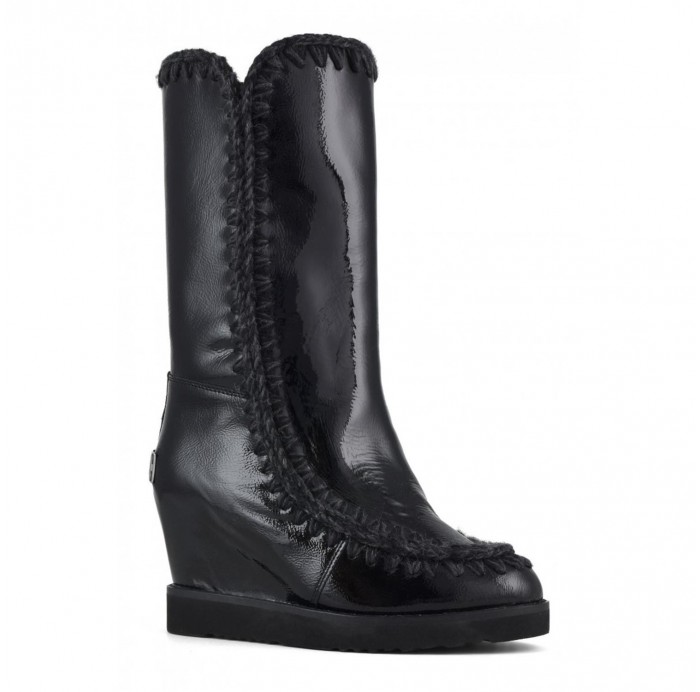 BOTA MOU EN CHAROL NEGRO BOTA MOU EN CHAROL NEGRO