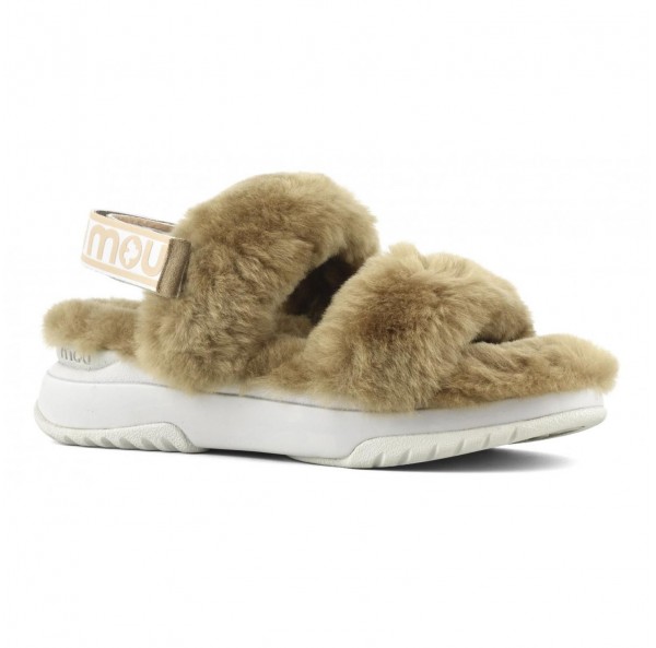 SANDALIA MOU  PELO BEIGE 2