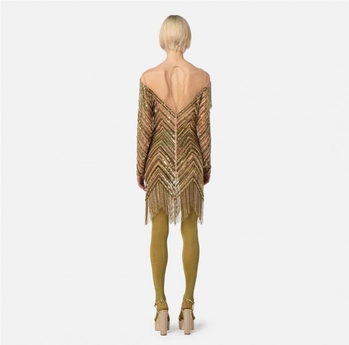 Minivestido de tul con lentejuelas... Minivestido de tul con lentejuelas...