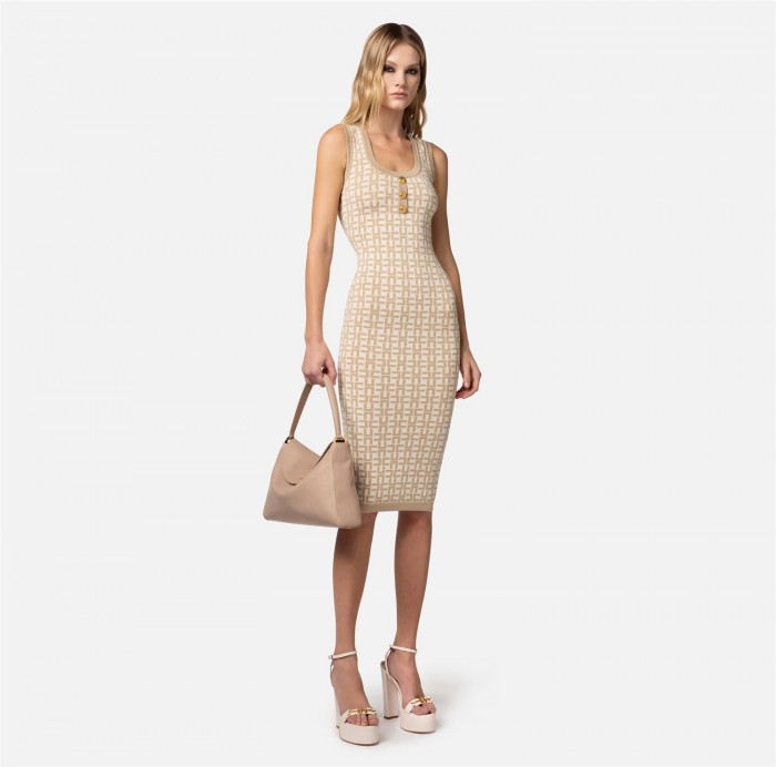 womans knitted dress